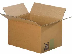 Caisse americaine lne10 carton ondule simple cannelure 55x35x33cm