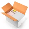 Caisse americaine q-connect ultra-resistante reglable en hauteur double cannelure 7mm 450x280x375mm coloris blanc