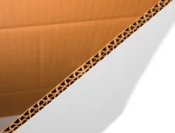 Caisse americaine q-connect ultra-resistante reglable en hauteur double cannelure 7mm 450x280x375mm coloris blanc