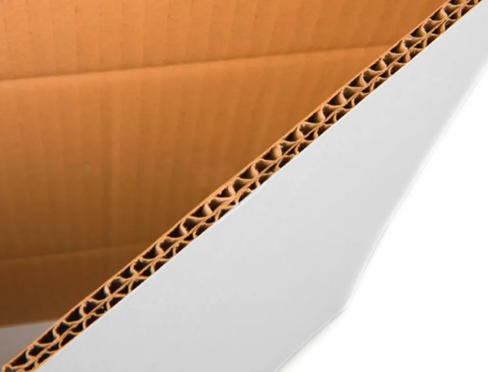 Caisse americaine q-connect ultra-resistante reglable en hauteur double cannelure 7mm 450x280x375mm coloris blanc