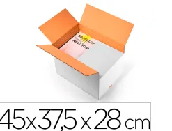 Caisse americaine q-connect ultra-resistante reglable en hauteur double cannelure 7mm 450x280x375mm coloris blanc