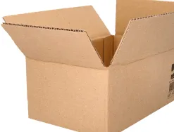 Caisse americaine q-connect ultra-resistante carton recycle double cannelure 7mm 500x340x310mm coloris kraft