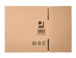 Caisse americaine q-connect carton recycle cannelure 5mm 350x250x220mm