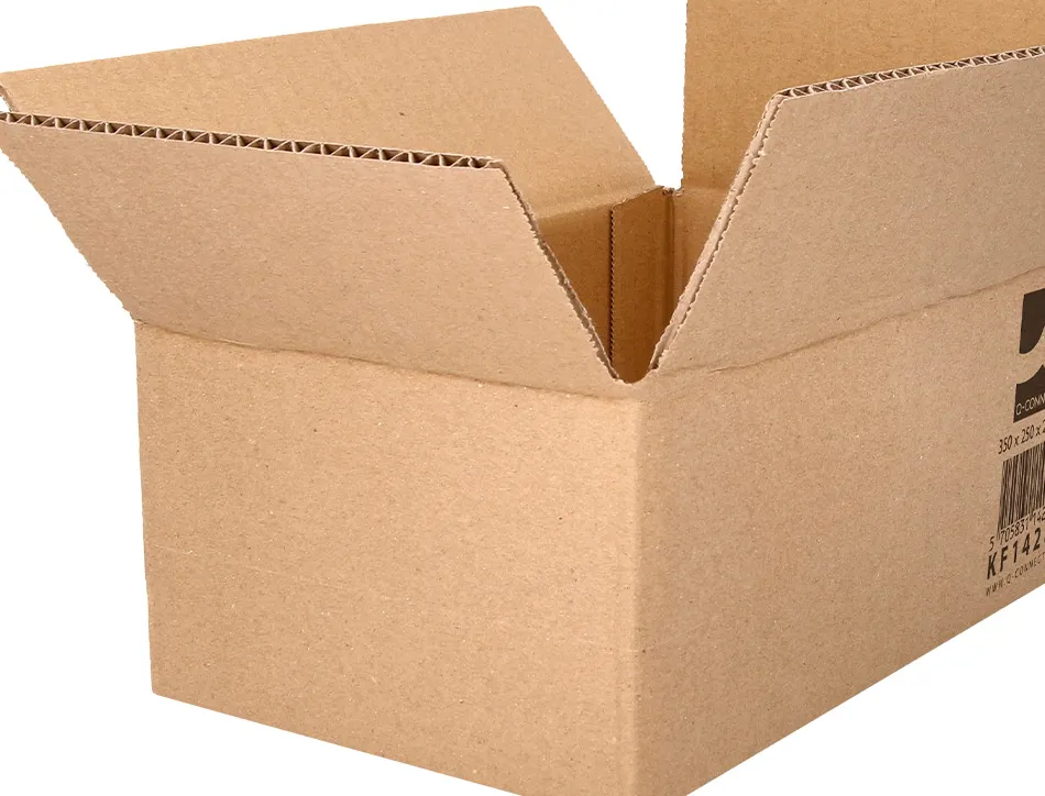 Caisse americaine q-connect carton recycle cannelure 5mm 350x250x220mm