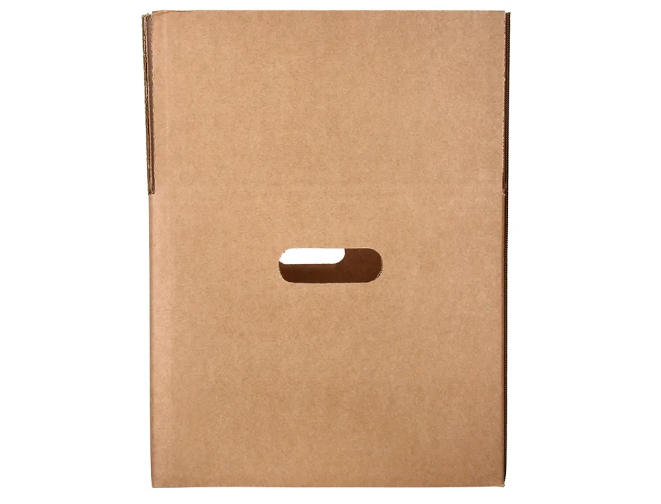 Caisse americaine q-connect ultra-resistante avec poignees double cannelure 7mm 600x400x290mm coloris kraf