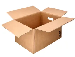 Caisse americaine q-connect ultra-resistante avec poignees double cannelure 7mm 600x400x290mm coloris kraf