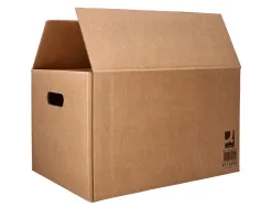 Caisse americaine q-connect ultra-resistante avec poignees double cannelure 7mm 600x400x290mm coloris kraf