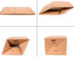 Caisse americaine q-connect encarton fond automatique cannelure 3mm 300x215x110mm montage rapide coloris kraft