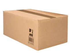 Caisse americaine q-connect ultra-resistante carton recycle double cannelure 7mm 700x440x330mm coloris kraft