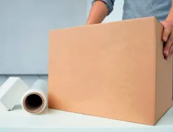 Caisse americaine q-connect ultra-resistante carton recycle double cannelure 7mm 304x150x217mm