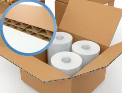 Caisse americaine q-connect ultra-resistante carton recycle double cannelure 7mm 304x150x217mm