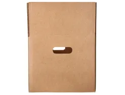 Caisse americaine q-connect fond automatique et poignees carton cannelure 5mm 425x300x200mm coloris kraft