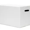 Caisse americaine q-connect ultra-resistante avec poigneesdouble cannelure 7mm 450x280x375mm coloris blanc
