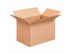 Caisse américaine kraft 600x400x400mm simple cannelure livrée à plat écru .
