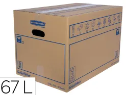 Caisse demenagement fellowes montage manuel charge moyenne capacite 67l