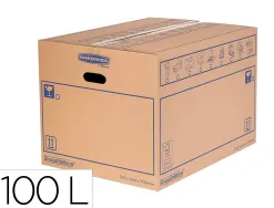 Caisse demenagement fellowes montage manuel charge moyenne capacite 100l