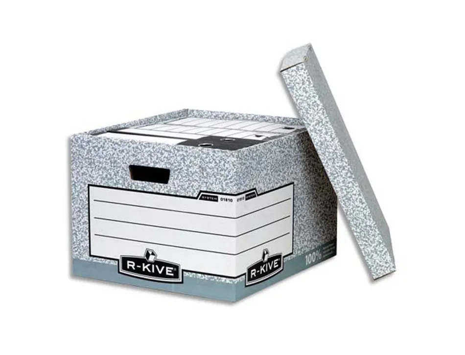 Caisse xl bankers box montage automatique carton recyclé
