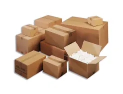 Caisses americaines double cannelure kraft ecru paquet de 10 50 x 40 x 40 cm