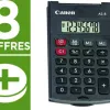 Calculatrice canon poche as-8 8 chiffres couvercle rabattable de protection