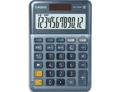 Calculatrice casio bureau ms120em gran ecran 12 chiffres euro convertisseur memoire solaire/pile couleur