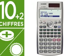 Calculatrice casio financière fc-200v grand écran lcd 4 lignes calcul 161x80x13.7mm 110g obligations point mort