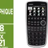 Calculatrice casio graphique fx-cg20 21 chiffres écran géant lcd 8 lignes connexion pc/graphique 188.5x89.5x20.6mm 230g