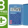 Calculatrice casio scientifique petite fx 4 opérations grand écran spécial enfants mémoire pile 120x75x10.7mm 70g bleu