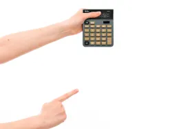 Calculatrice de bureau liderpapel xf18 8 chiffres solaire et piles 127x105x24 mm coloris gris