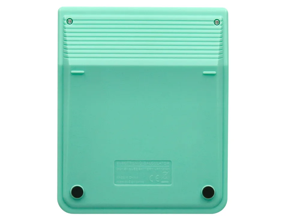 Calculatrice de bureau liderpapel xf24 10 chiffres solaire et piles 127x105x24 mm coloris vert