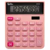 Calculatrice de bureau liderpapel xf20 10 chiffres solaire et piles 127x105x24 mm coloris rose