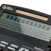 Calculatrice de bureau liderpapel xf40 12 chiffres double ligne solaire et piles 175x120x30mm coloris noir