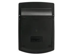 Calculatrice de bureau liderpapel xf40 12 chiffres double ligne solaire et piles 175x120x30mm coloris noir