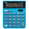 Calculatrice de bureau liderpapel xf21 10 chiffres solaire et piles 127x105x24 mm coloris bleu