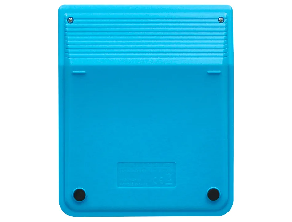 Calculatrice de bureau liderpapel xf21 10 chiffres solaire et piles 127x105x24 mm coloris bleu