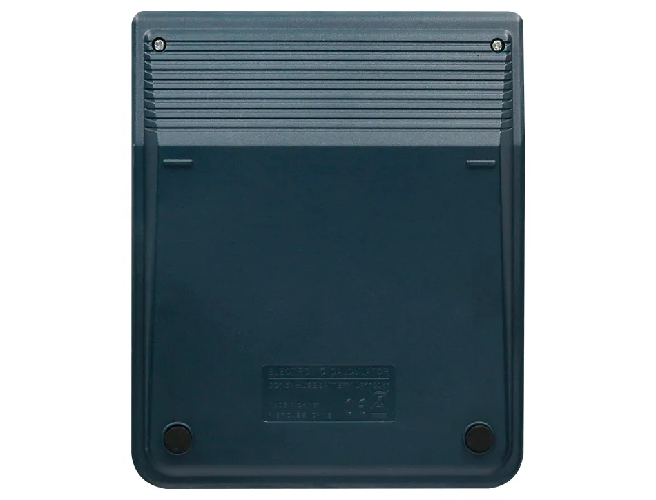 Calculatrice de bureau liderpapel xf17 8 chiffres solaire et piles 127x105x24 mm coloris bleu