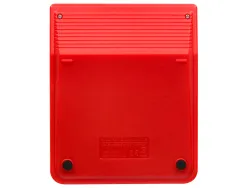Calculatrice de bureau liderpapel xf22 10 chiffres solaire et piles 127x105x24 mm coloris rouge