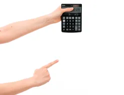Calculatrice de bureau liderpapel xf31 14 chiffres solaire et piles coloris noir 170x122x35 mm