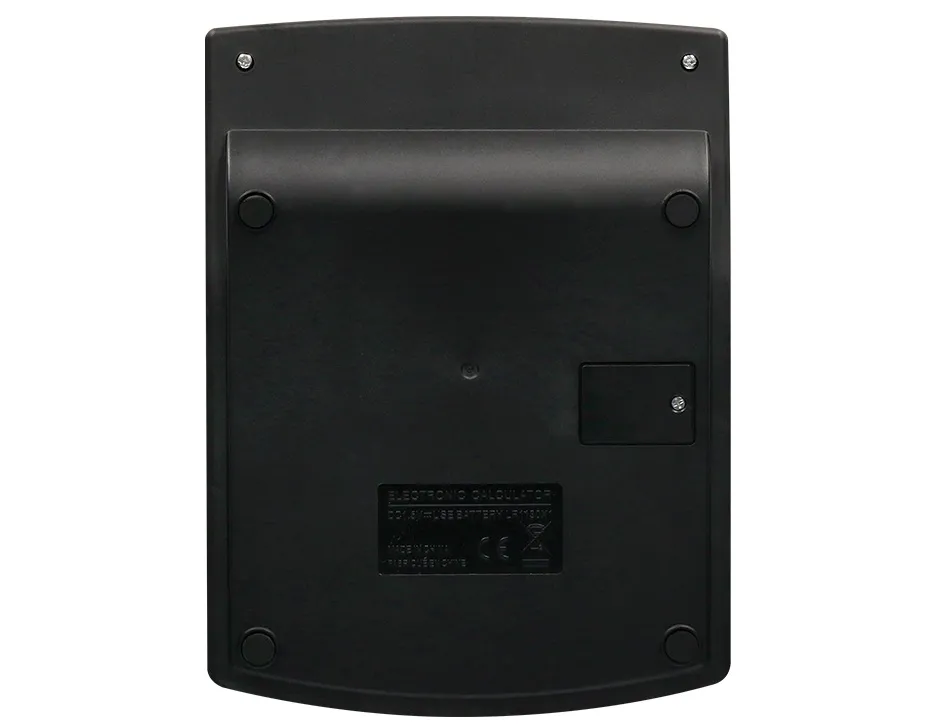 Calculatrice de bureau liderpapel xf27 12 chiffres taxes solaire et piles coloris noir 155x115x25 mm