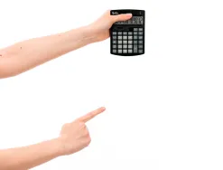 Calculatrice de bureau liderpapel xf27 12 chiffres taxes solaire et piles coloris noir 155x115x25 mm