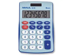 Calculatrice de bureau maul mj450 junior 8 chiffres coloris bleu