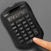 Calculatrice de poche liderpapel xf43 8 chiffres solaire et piles 94x59,5x10,5mm coloris noir