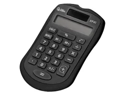 Calculatrice de poche liderpapel xf43 8 chiffres solaire et piles 94x59,5x10,5mm coloris noir