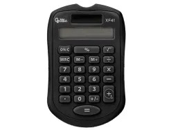 Calculatrice de poche liderpapel xf43 8 chiffres solaire et piles 94x59,5x10,5mm coloris noir