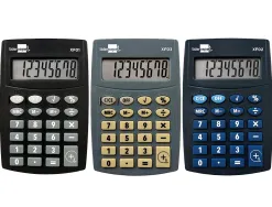 Calculatrice de poche liderpapel xf01 8 chiffres avec pile 99x64x9 mm pr sentoir de 16u
