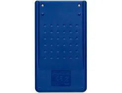 Calculatrice de poche liderpapel xf09 8 chiffres solaire et piles 115x65x8 mm coloris bleu