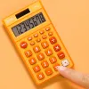 Calculatrice de poche liderpapel xf10 8 chiffres solaire et piles 115x65x8 mm coloris orange