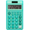 Calculatrice de poche liderpapel xf13 8 chiffres solaire et piles 115x65x8 mm coloris vert