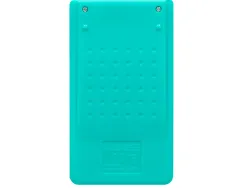Calculatrice de poche liderpapel xf13 8 chiffres solaire et piles 115x65x8 mm coloris vert