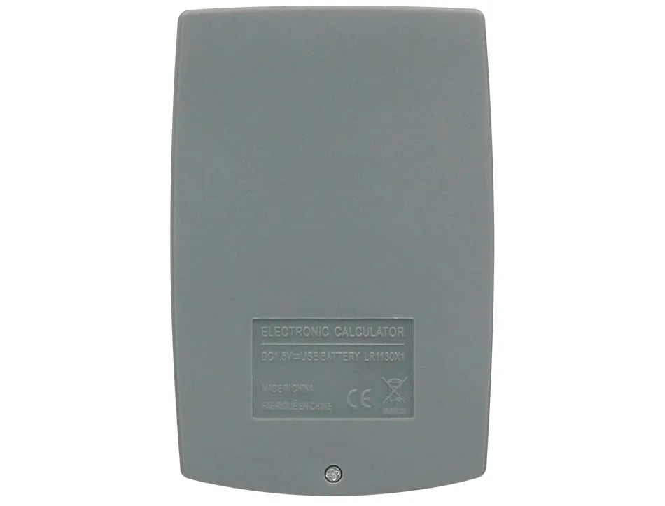Calculatrice de poche liderpapel xf03 8 chiffres avec pile 99x64x9 mm coloris gris