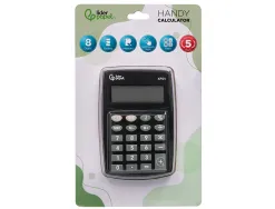 Calculatrice de poche liderpapel xf01 8 chiffres avec pile 99x64x9 mm coloris noir